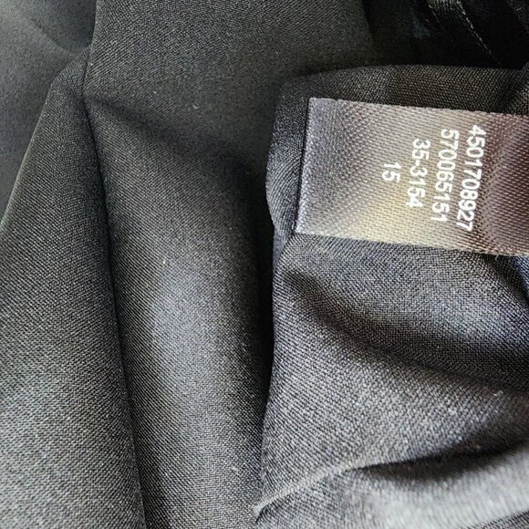 White House Black Market Long Sleeve Shift Dress Women's Size 2‎ Black WHBM - Picture 8 of 9